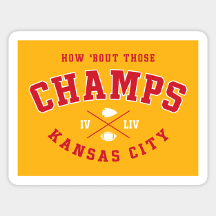 How 'Bout Those Champs! Sticker